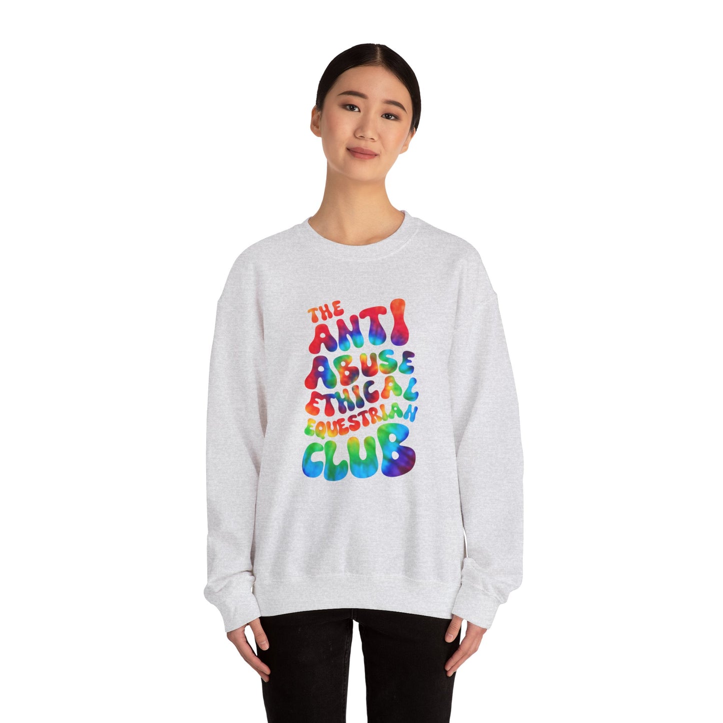 Tie-Dye Ethical Equestrian Crewneck Sweatshirt