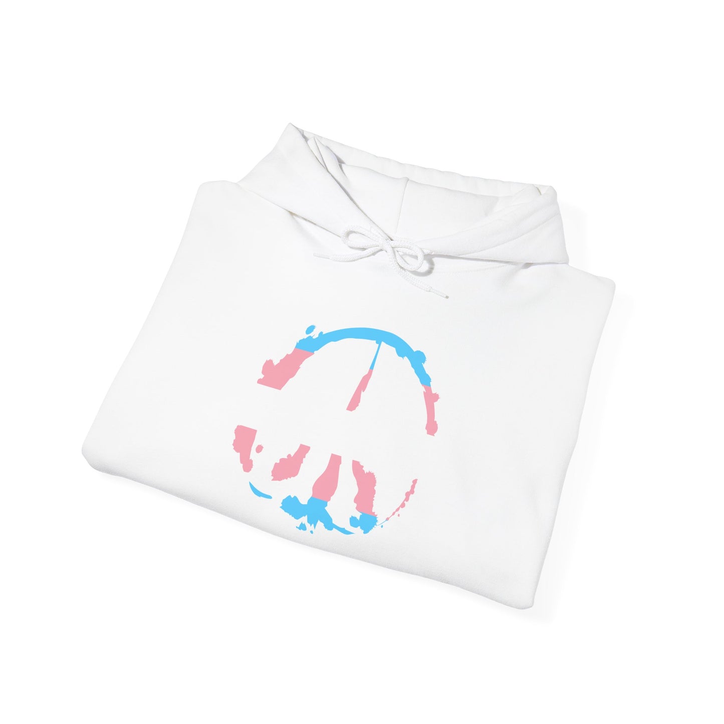 Trans Pride Barefoot Hof Peace Sign Hoodie