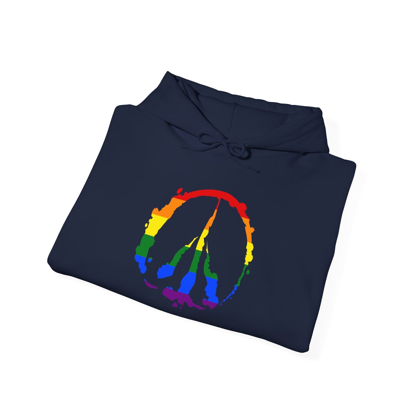 Pride Barefoot Hoof Peace Sign Hoodie