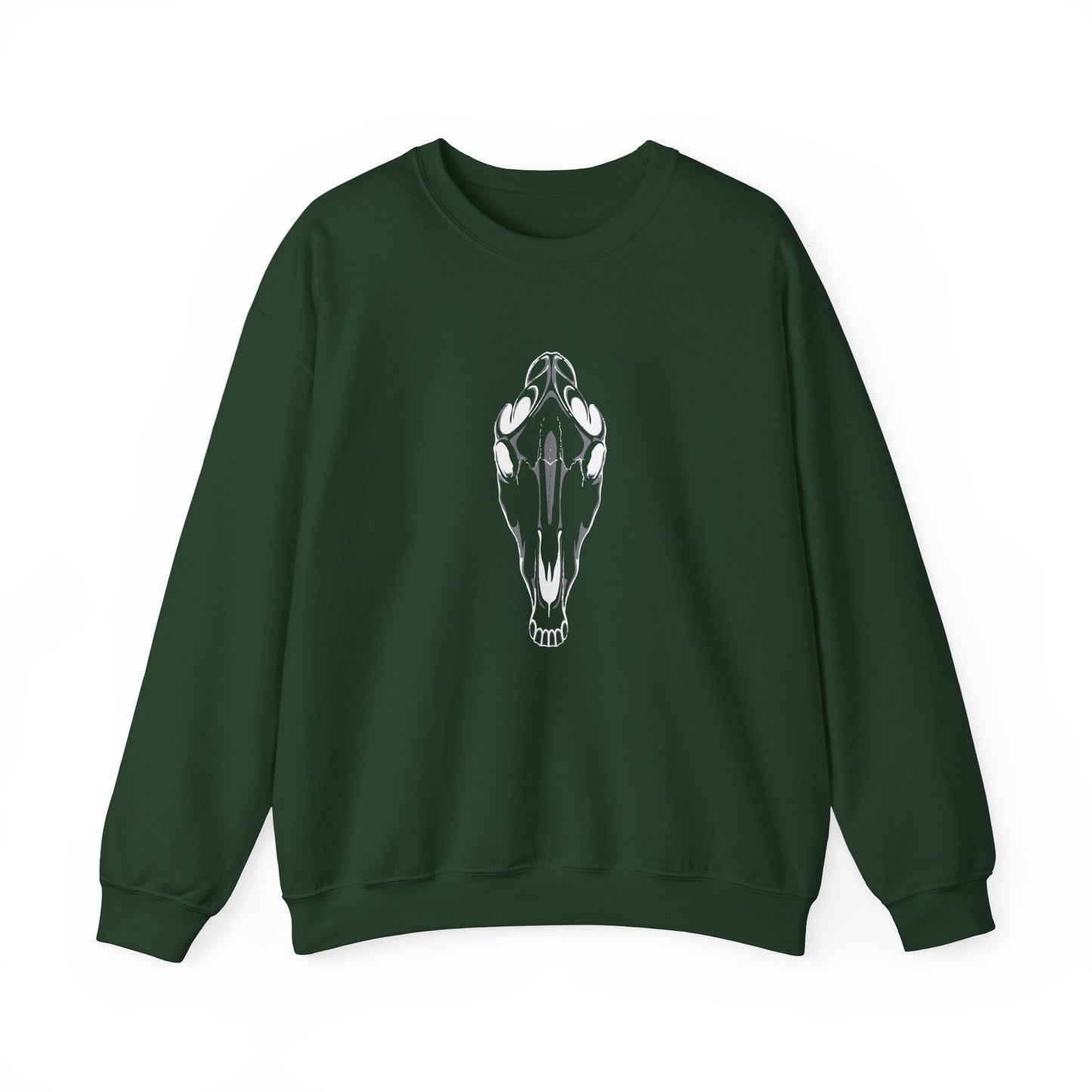 Spooky Horse Skull Crewneck Sweatshirt