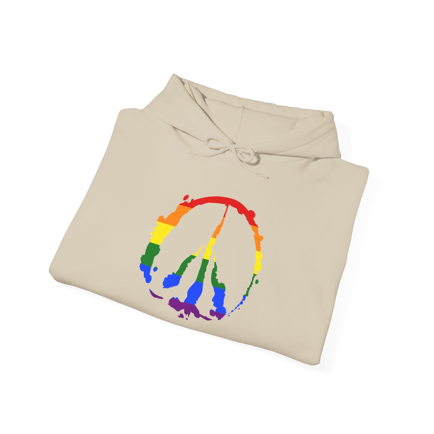 Pride Barefoot Hoof Peace Sign Hoodie