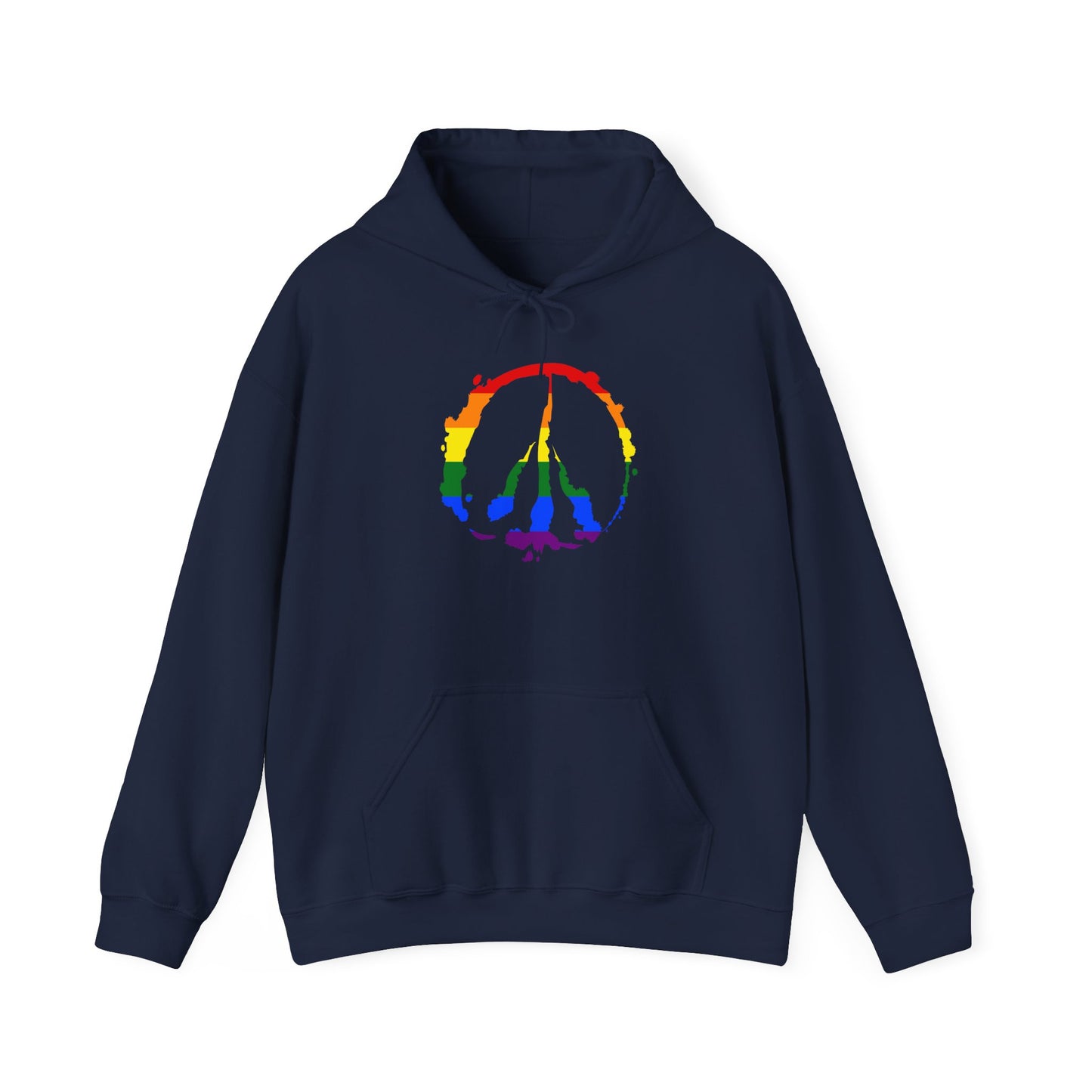 Pride Barefoot Hoof Peace Sign Hoodie