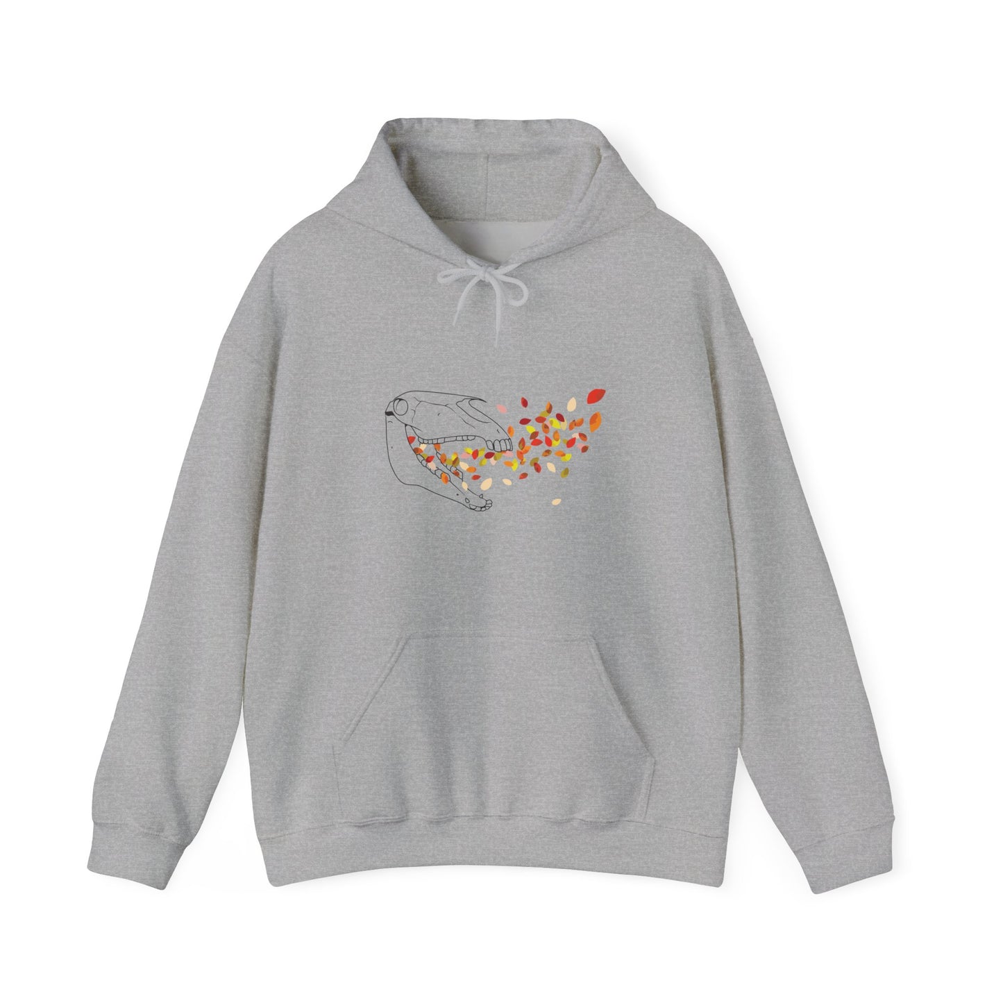 Autumnal Horse Skull Hooded Sweatshirt