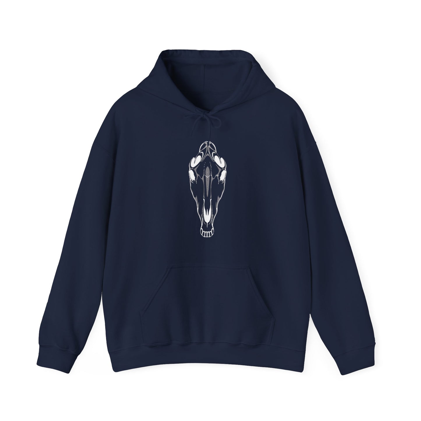 Spooky Horse Skull Hooded Sweatshirt