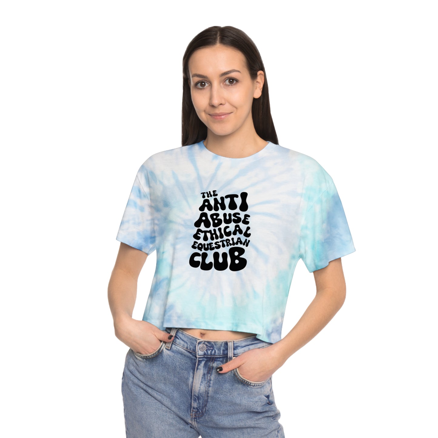 Ethical Equestrian Women's Tie-Dye Crop Tee