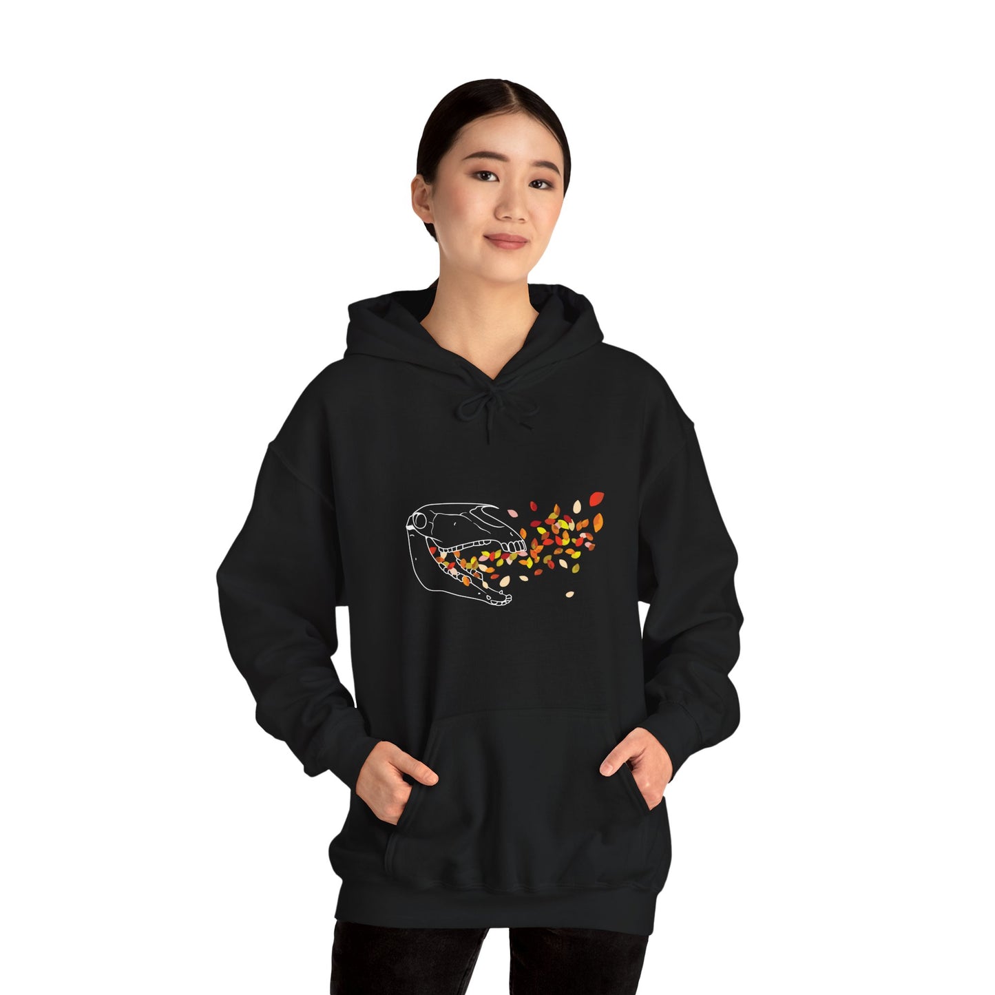 Autumnal Horse Skull Hooded Sweatshirt