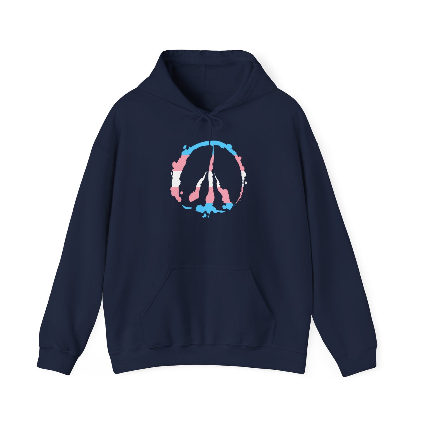 Trans Pride Barefoot Hof Peace Sign Hoodie