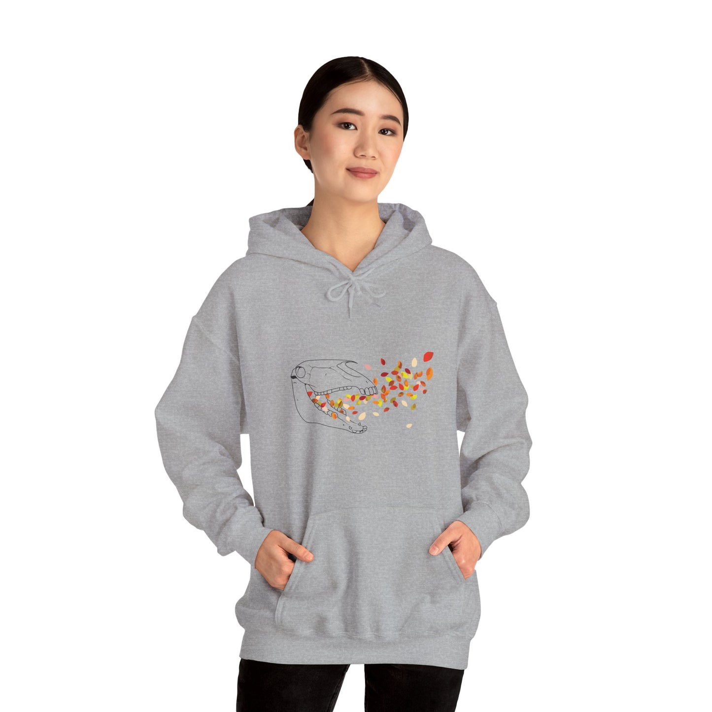 Autumnal Horse Skull Hooded Sweatshirt