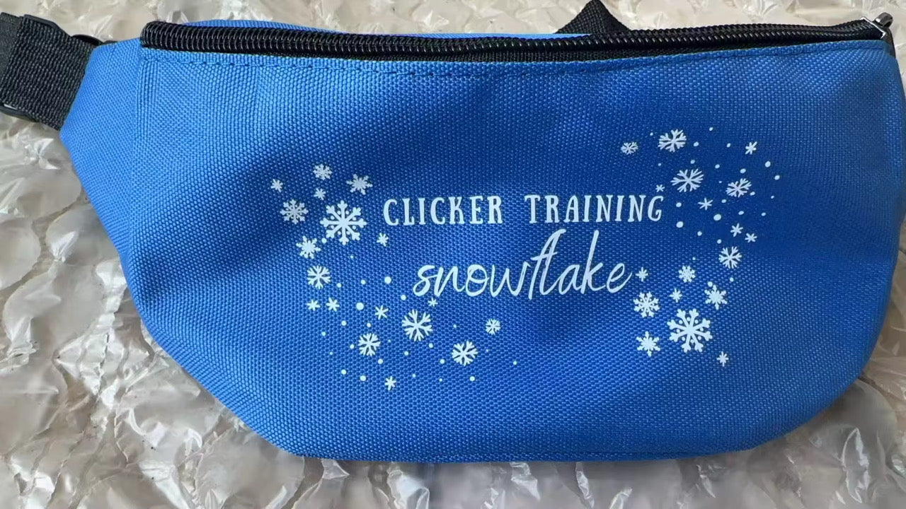 Clicker Training Snowflake Treat Bag
