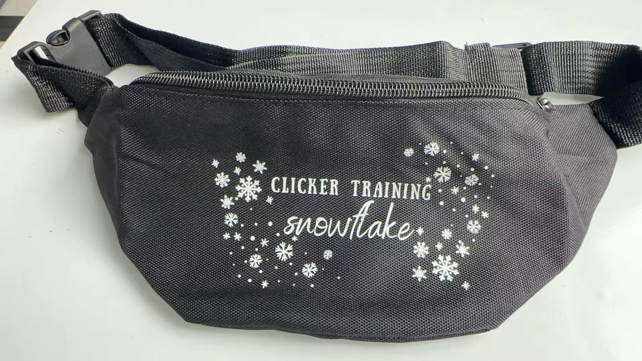 Clicker Training Snowflake Treat Bag
