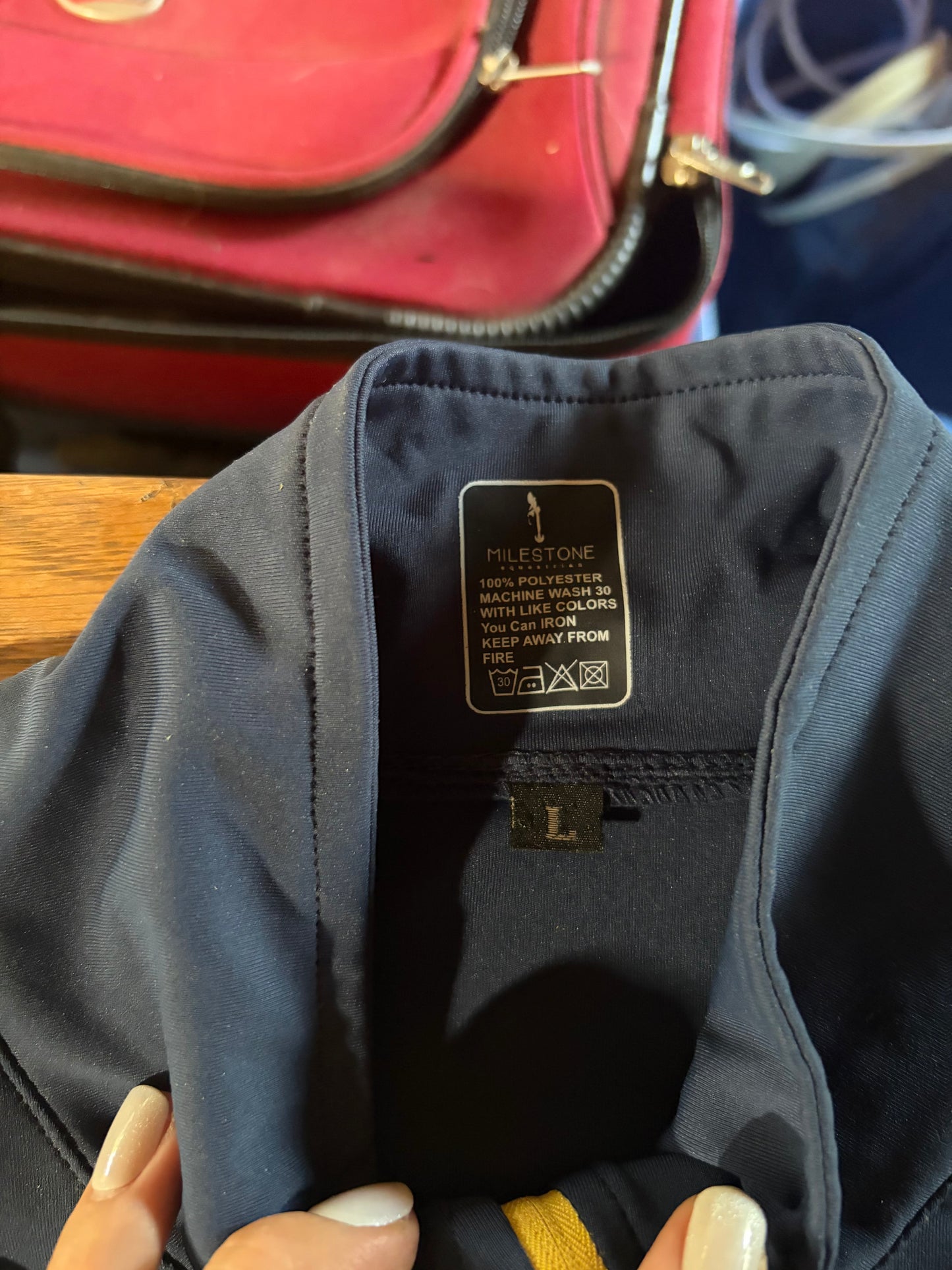 Navy Blue Summer Baselayer with Mesh Sleeves