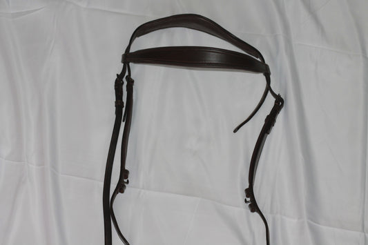 Western Bitted Bridle - Dark Brown - Cob