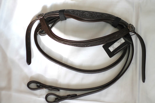 Western Bitless Bridle - Full - Optional Nose Band