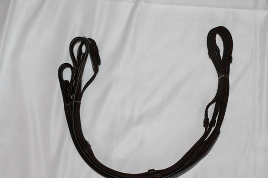 Webbed Reins - Dark Brown