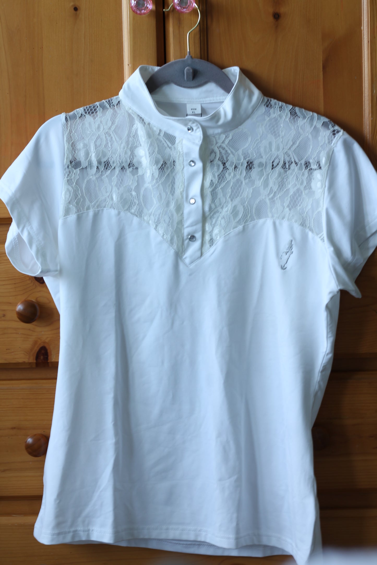 Lace Detailed Summer Riding Shirt - XL