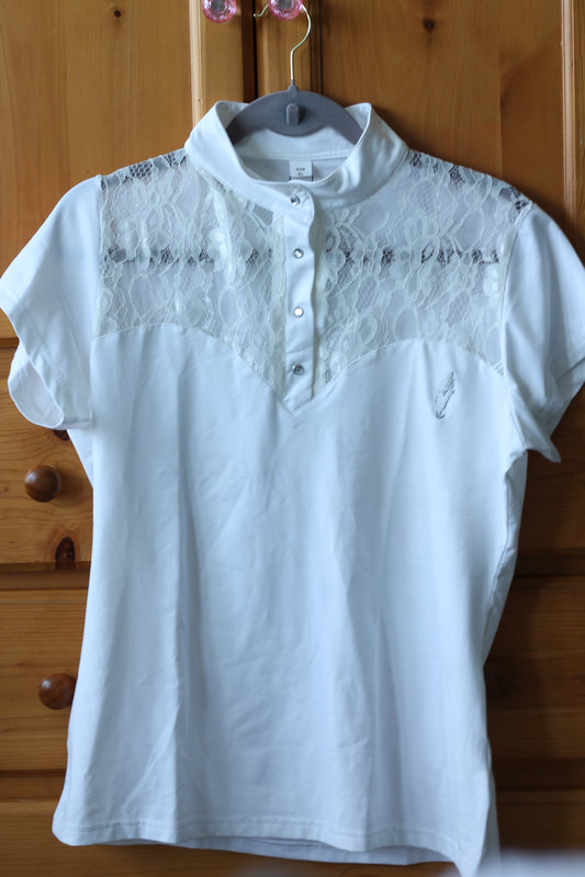 Lace Detailed Summer Riding Shirt - XL
